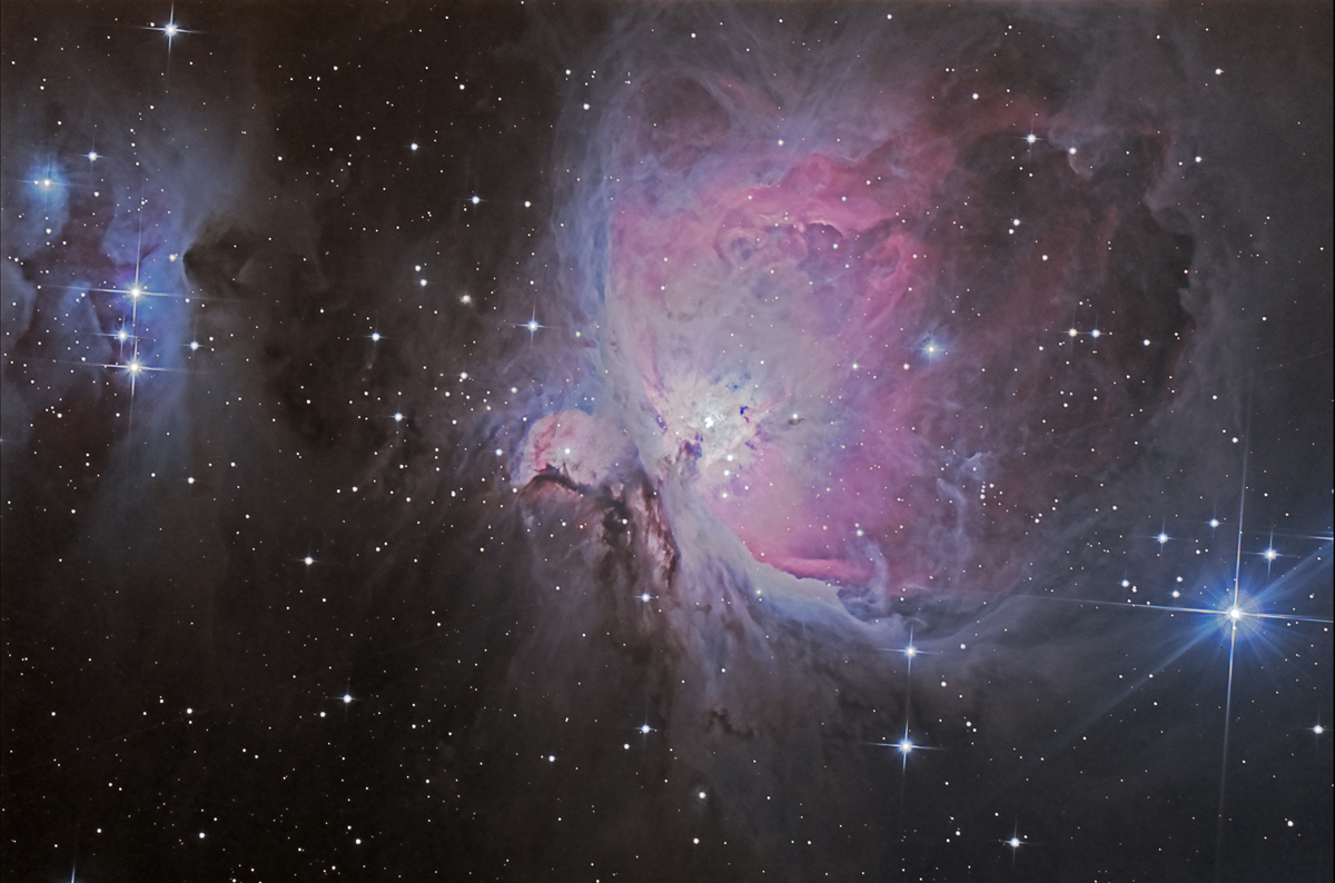 M42, La nébuleuse d'Orion dans la constellation d'Orion.
